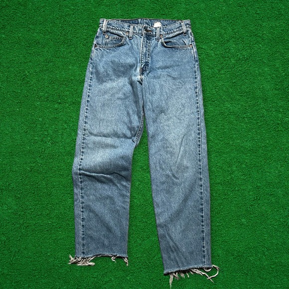 Vintage Cropped Orange Tab Levi's 550 Jeans - Picture 2 of 8